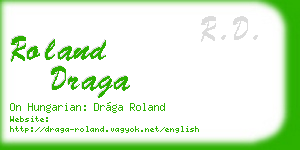 roland draga business card
